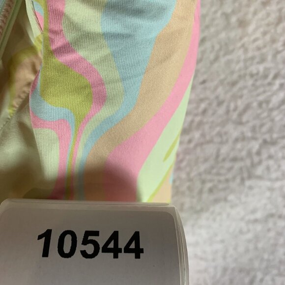 Roxy Tropics Hype Cropped Bikini Top Women's Medium Multicolor Ambrosia Swimwear - Picture 7 of 7